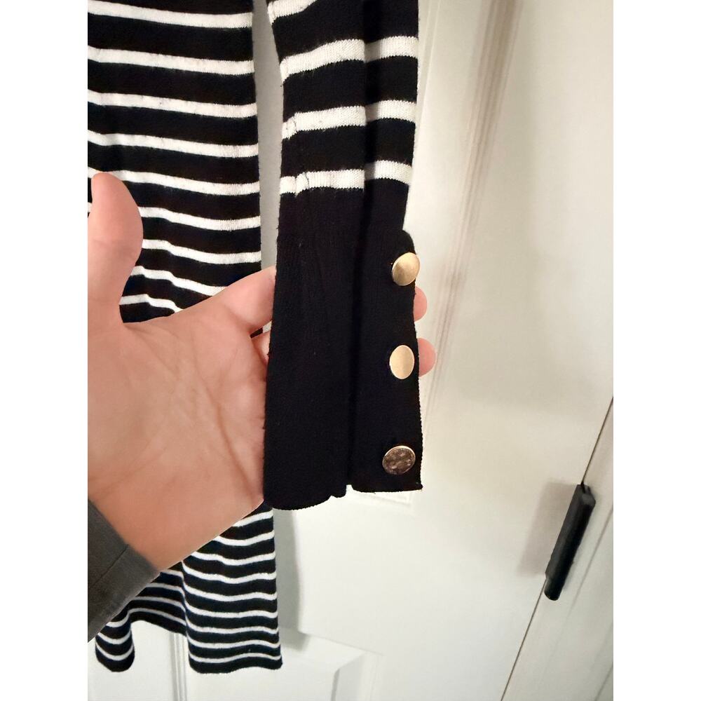 Loft Plus Striped Flare Sweater Dress - Size 14 - Picture 2 of 9